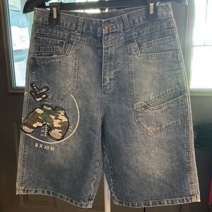 Vintage Cotler Air Dog Denim Shorts Mens 16 Graphics Binoculars Y2K Streetwear